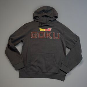 Dragon Ball Z DBZ Goku Super Saiyajin Men Size Medium Black Hoodie Large Graphic